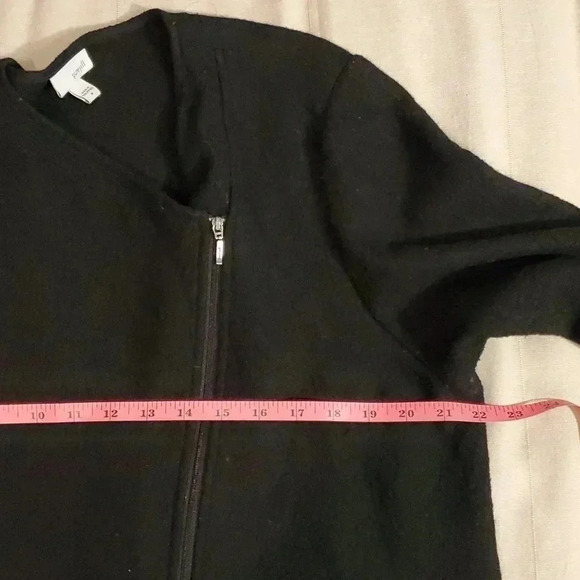 Pure Jill Women's wool blend long zip cardigan - Picture 10 of 12